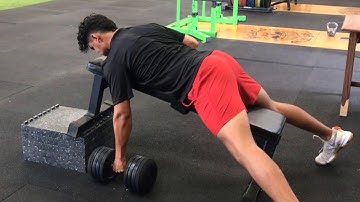 Alt. Chest Supported DB Row from a Dead Stop