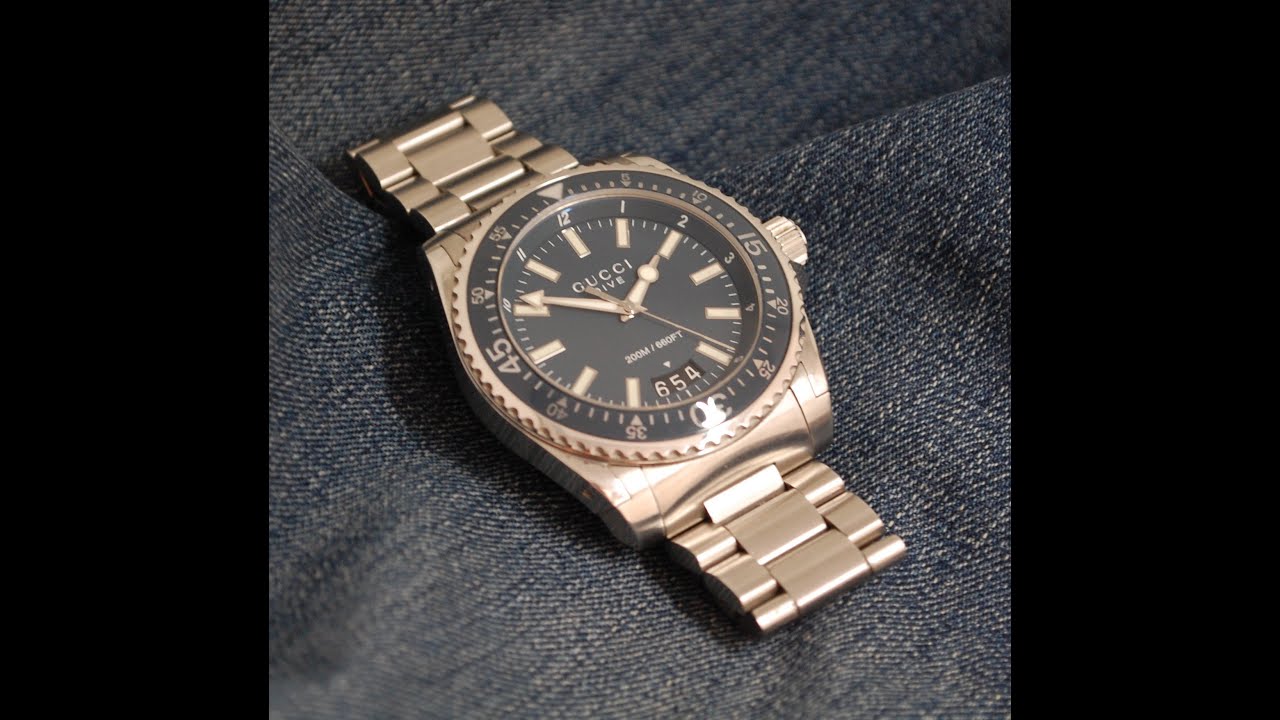 c2015 Gucci Dive men's 45mm watch with 