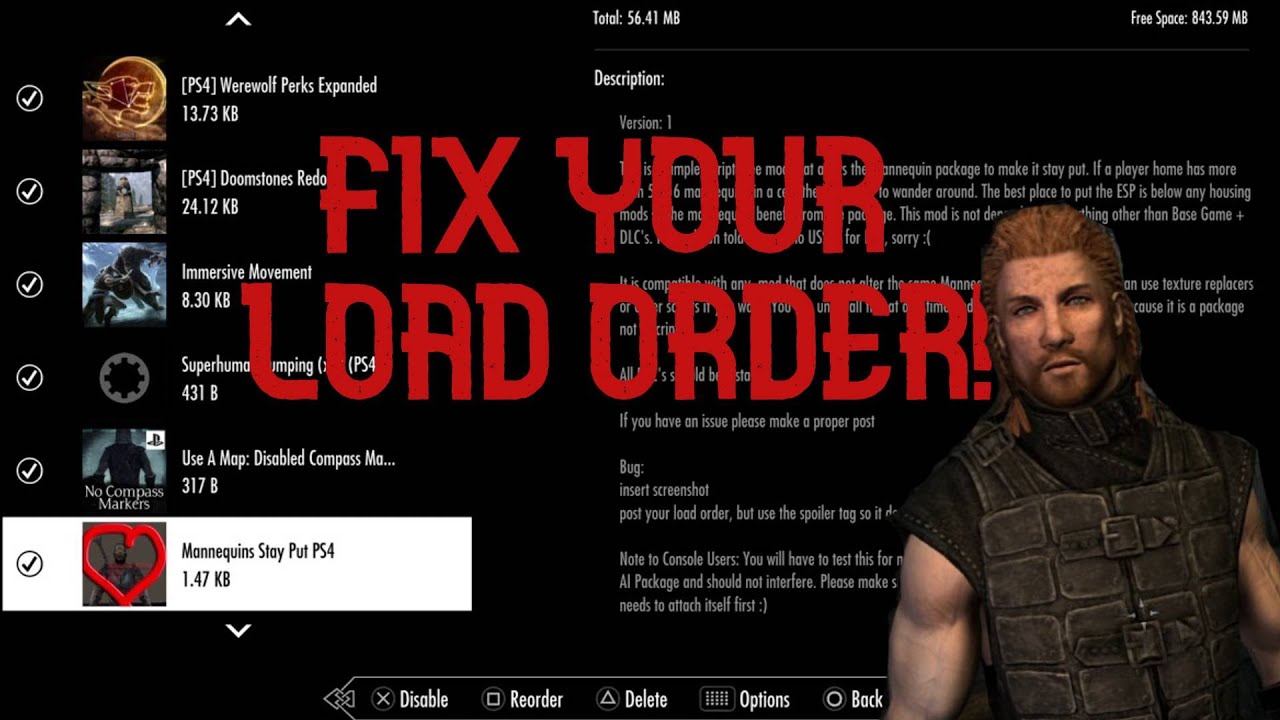 Skyrim Load Order Tips And Tricks Skyrim Load Order Ps4 Skyrim Load Order Tutorial YouTube