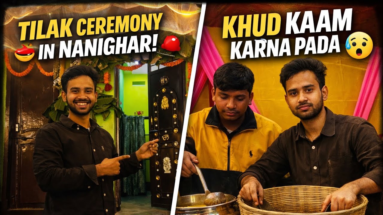 Tilak ceremony in Nanighar 😎