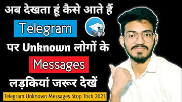 Telegram Unknown Messages Stop Trick 2021 | How to Stop telegram unknown calls | Telegram tricks