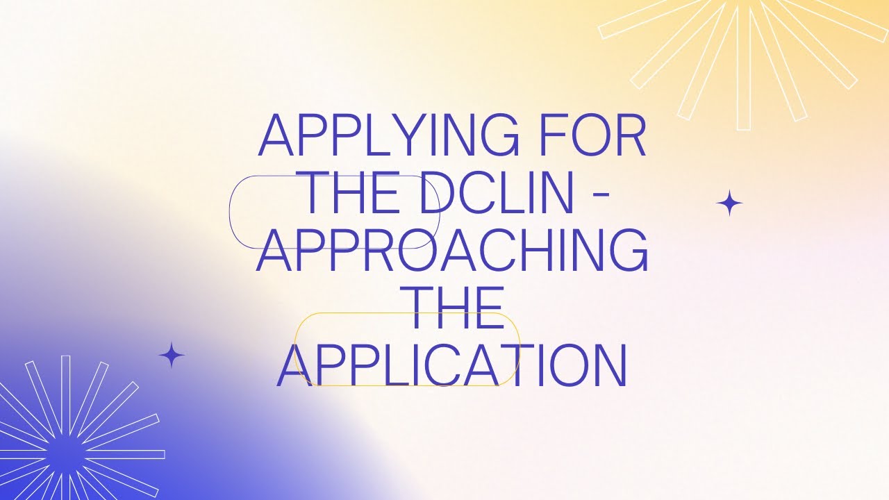 Applying for the Doctorate - How to approach the Application