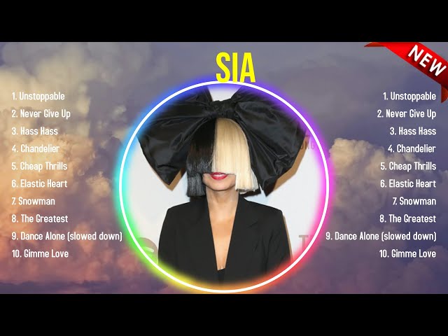 The best of  Sia full album 2024 ~ Top Artists To Listen 2024 class=