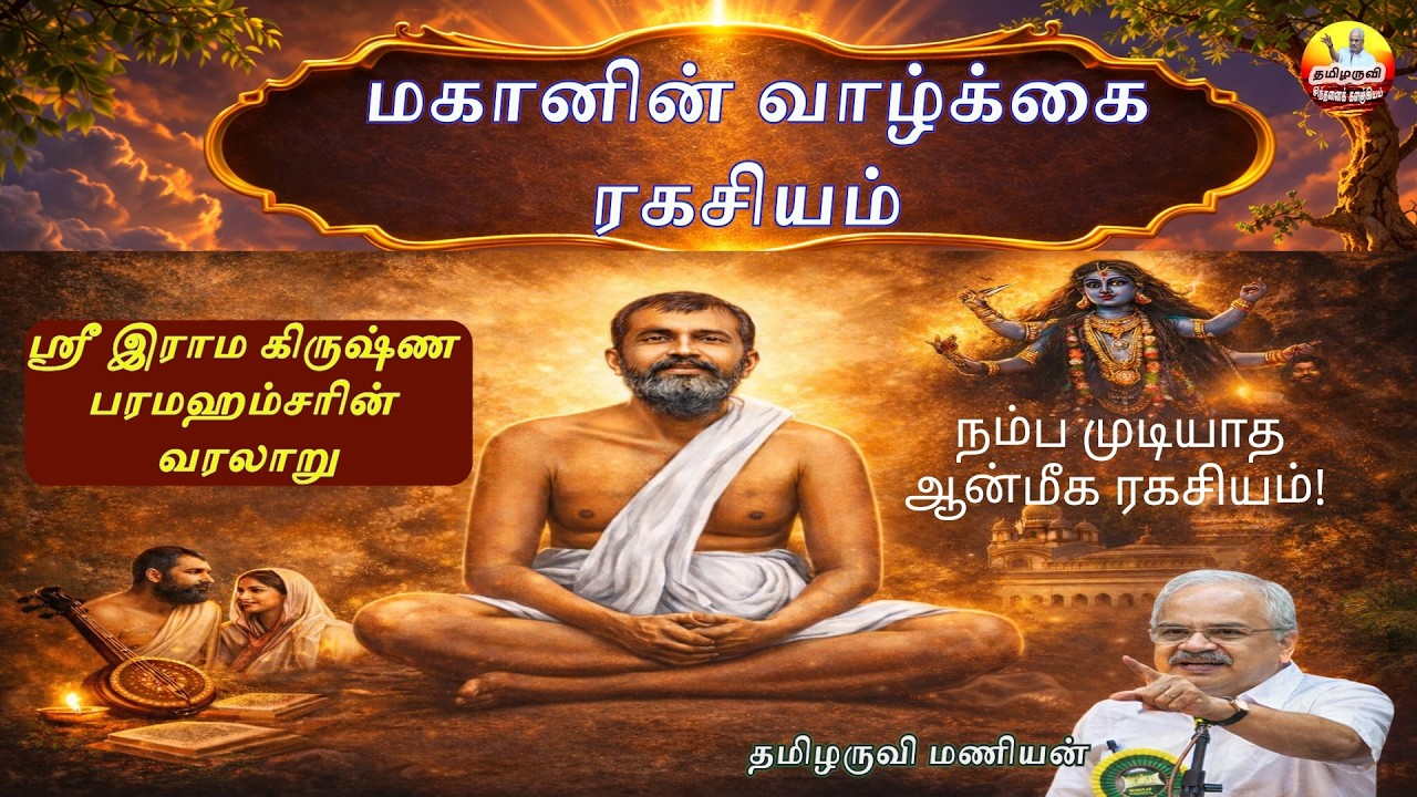 நம்ப முடியாத ஆன்மீக ரகசியம்!ஸ்ரீஇராம கிருஷ்ண பரமஹம்சரின் வரலாறு motivational speech TamilaruviManian