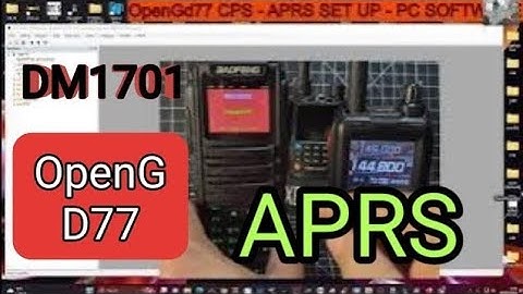 OpenGd77 - Send APRS