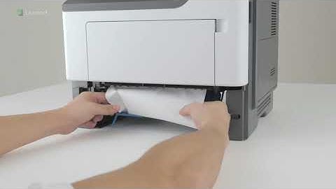Lexmark XM1242 - Clearing Paper Jam in the duplex unit