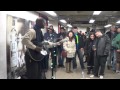 Guitaro 5000 @- This Is How We Do It / Hot in Herre @ Union Square subway station 12-28-13