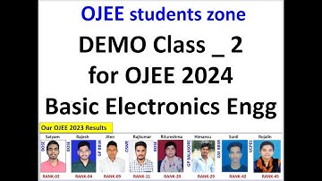 Demo Class 2_Basic Electronics for OJEE_Lateral entry