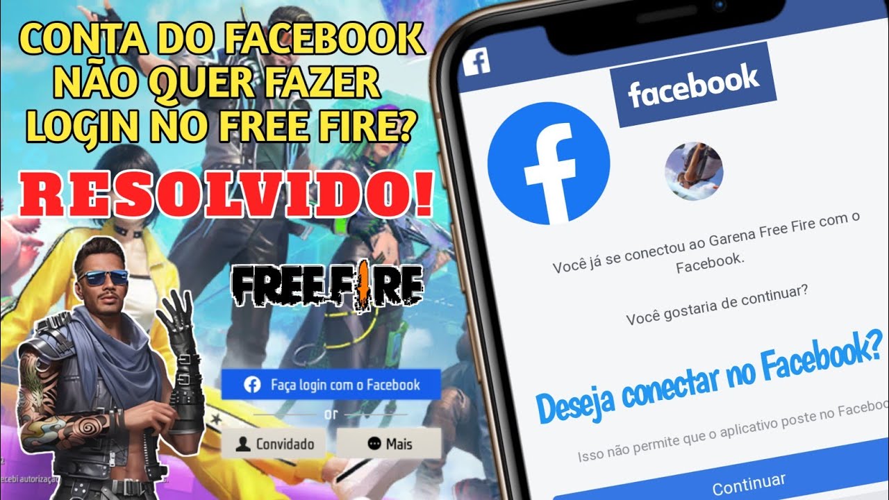 RESOLVIDO] ERRO LOGAR CONTA FACEBOOK NO FREE FIRE SEM PRECISAR