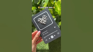 Cute gift idea🖤| Playlist card idea | #shorts #diy #youtubeshorts