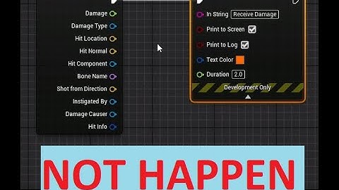 Fix Event Any Damage Or Point Damage Not Happen | Notes when using them