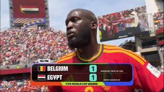 FIFA World Cup 2026: Belgium vs Egypt | Match Highlights (1-1) | Lukaku,M Hany (OG), Ashour Goals