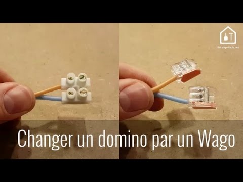 Conseil bricolage : comment remplacer un domino par un Wago - Bricolage  Facile 