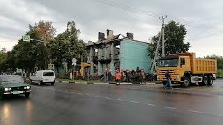 В Шебекино приступили к сносу разрушенных при обстрелах домов
