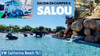 🚐 SALIDA EN CAMPER A SALOU- Camping Sangulí 🏖 con familia numerosa.VW California Beach Camper T6.1