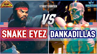 SF6 🔥 Snake Eyez (Ryu) vs Dankadillas (Dhalsim) 🔥 SF6 High Level Gameplay