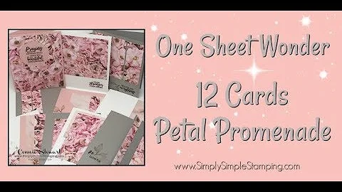 Simply Simple ONE SHEET WONDER - 12 Cards Petal  P...