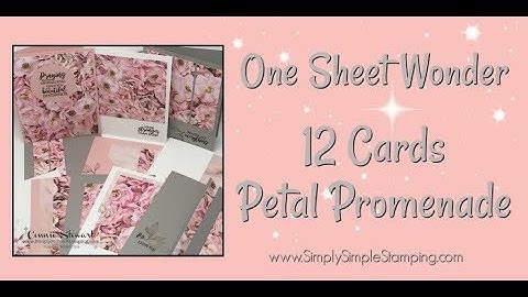 Simply Simple ONE SHEET WONDER - 12 Cards Petal  Promenade by Connie Stewart