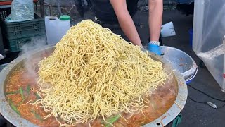 Amazing ! Giant Fried Noodles, Oyster Pancake, Oden  Taiwanese Street Food