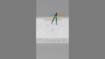 How to Draw a Hexadecagon (16 Side Polygon) Inscribed in a Circle #shorts