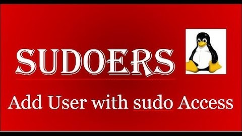 Provide Sudoers Access  to Normal User in RHEL 6