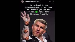 Billy Joe Saunders celebrates chris Eubank ko loss to Liam smith