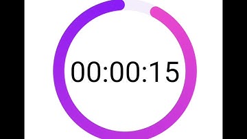 15 Seconds Countdown Timer with clock ticking sound