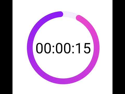 15 Seconds Countdown Timer with clock ticking sound