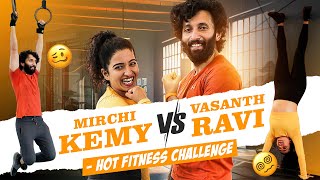 Vasanth Ravi Vs Comali Kemy - Hot Gym Workout Challenge | Get Fit Challenge
