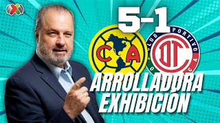 ARROLLADORA EXHIBICIÓN del América | Club América vs Toluca | Torneo Clausura 2024 Liga MX image