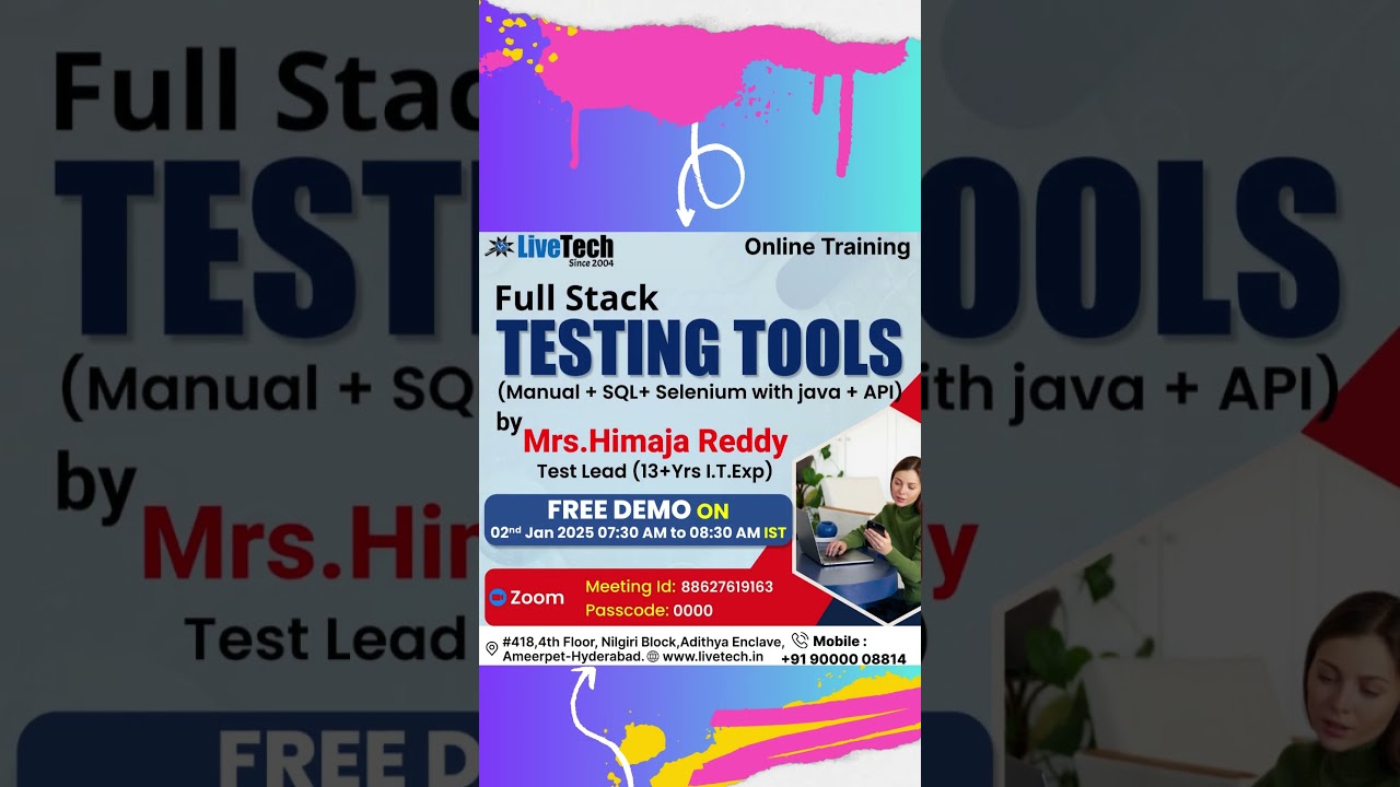 Full Stack Testing Online Batch | Starts 2nd Jan | LiveTech Institute  