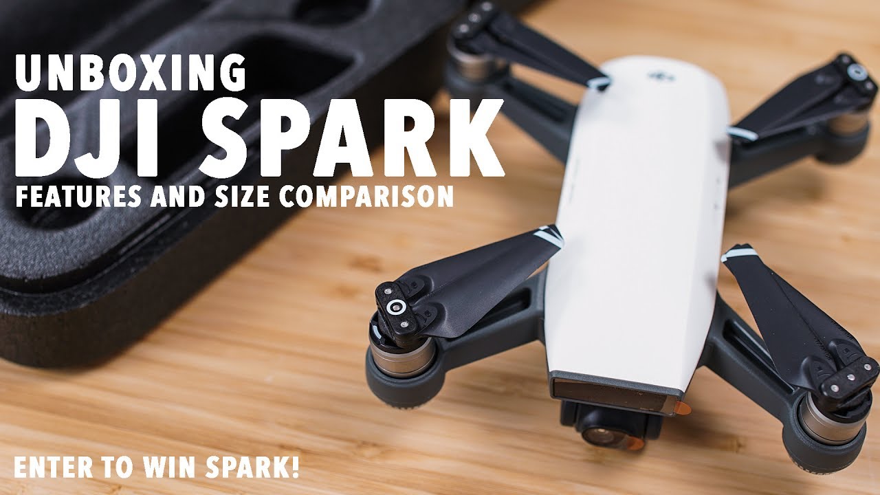 Unboxing: DJI SPARK! FEATURES AND SIZE COMPARISON DJI MAVIC