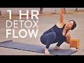 1 Hour Yoga Flow Vinyasa Class (Detox Twists) | Fightmaster Yoga Videos