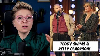 Teddy Swims and Kelly Clarkson  Lose Control  Vocal Coach Analysis and Reaction