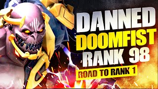 Aggressive DOOMFIST Plays in TOP 500! Dannedd Rank 98! [ Overwatch S35 Top 500 ]