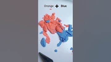Do Kinetic Sand Colors mix?? (Orange +Blue)#colormixing #oddlysatisfying#kineticsand #satisfying