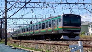 JR東日本E231系1000番台（近郊形）コツS-18編成＋K-35編成・快速籠原行き（2024.4.25）