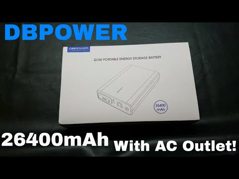 DBPOWER Power Bank With AC Outlet (26,400mAh)