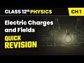 Quick Revision - Electric Charges and Fields | Class 12th Physics Ch 1 | CBSE 2025-26