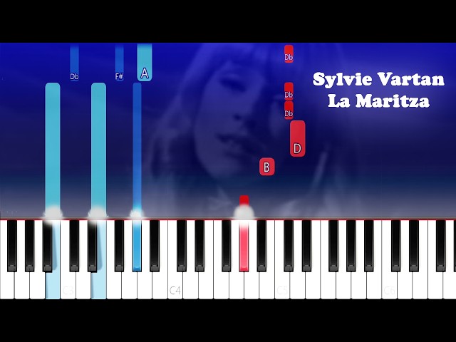 How to play - La Maritza (Piano Tutorial) Sylvie Vartan