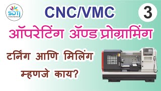 CNC Course | turning operation | milling operation | Difference between turning and milling operatio