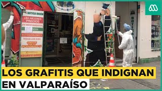 Denuncias en Valparaíso: Vecinos acusan abandono por grafitis y comercio ambulante en la zona