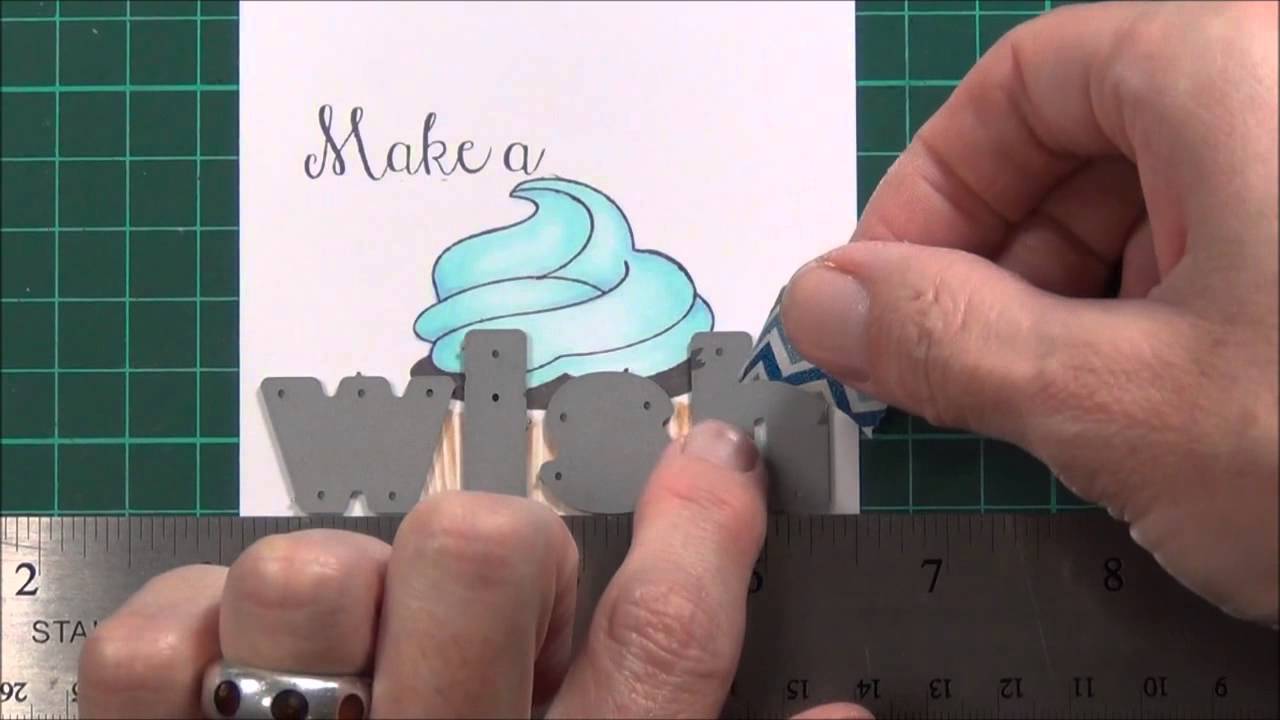 Layered Die Cut Words for Scrapbook Boutique!