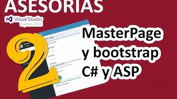 MasterPage 2 de Visual estudio asp.net y c# 2 - Tablas y campos con bootstrap y adminLTE