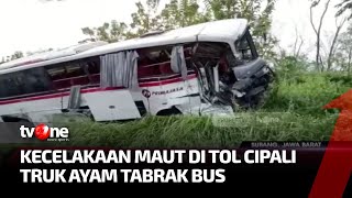 Laporan Langsung Kecelakaan Maut di Tol Cipali yang Melibatkan Bus dan Truk Ayam | Kabar Petang