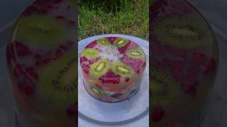 Fruit Jelly Cake |Colorful Healthy Fruit Recipe 😋Shorts #viral