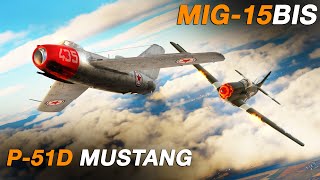 Mig15Bis Vs P51D Mustang Korean War | Dogfight | Digital Combat Simulator | DCS |