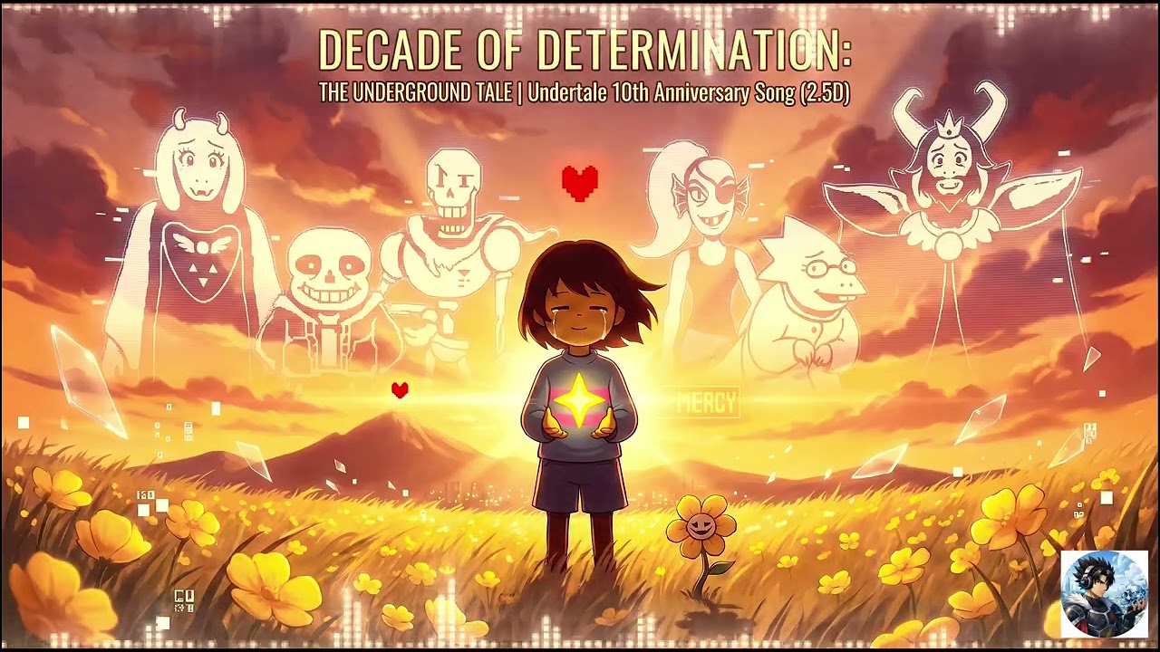 DECADE OF DETERMINATION: THE UNDERGROUND TALE | Undertale 10th Anniversary Song (2.5D)