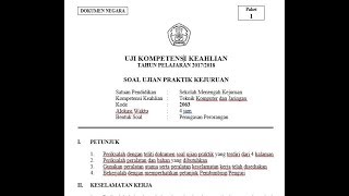 Uji kompetensi kejuruan jurusan teknik komputer dan jaringan paket 1,
dalam kegiatan ini anda bertindak sebagai network engineer. tugas s...