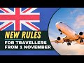 NEW TRAVEL REQUIREMENT ANNOUNCED FOR TRAVELLERS FROM 1 NOVEMBER 2021
